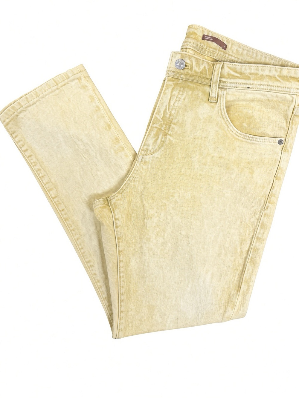Anthropologie Pilcro Yellow Acid Wash Slim Boyfriend Jeans 31